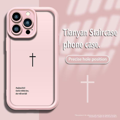 Biblical Cross Phone Case for Iphone 17 Pro Max 16 Pro Max 15 Pro 14 13 12 11 Sleek Shockproof Lightweight Cover with Protection Protective Iphone 15 Pro Max Case Iphone 13 Case Drop-Proof Phone Case Cellphone Smartphone